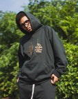 F●CKIN F●CK EMBROIDERY HOODIE - DARK GREEN