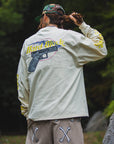 Hard Glock MAYO Embroidery Long Sleeve Tee - WHITE