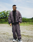 FGMN MAYO EMBROIDERY NYLON CARGO PANTS - CHARCOAL