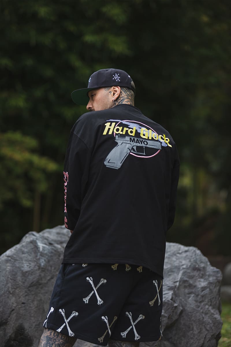 Hard Glock MAYO Embroidery Long Sleeve Tee - BLACK