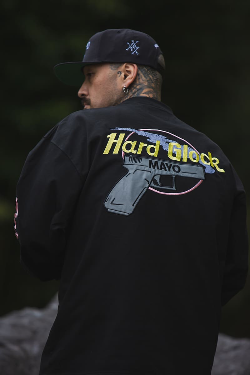 Hard Glock MAYO Embroidery Long Sleeve Tee - BLACK