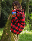 FIRE EMBROIDERY CHECK SHIRT JKT