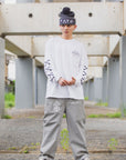 CROSS BORN SNAKE PRINT LONG SLEEVE TEE