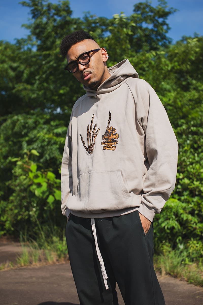 【WEB LIMITED】F●CKIN F●CK EMBROIDERY HOODIE - BEIGE