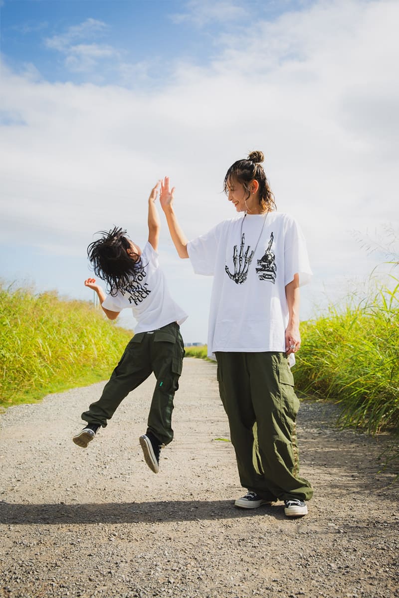 【KIDS】FGMN MAYO EMBROIDERY NYLON CARGO PANTS - OLIVE