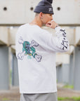CROSS BORN SNAKE PRINT LONG SLEEVE TEE