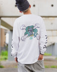 CROSS BORN SNAKE PRINT LONG SLEEVE TEE