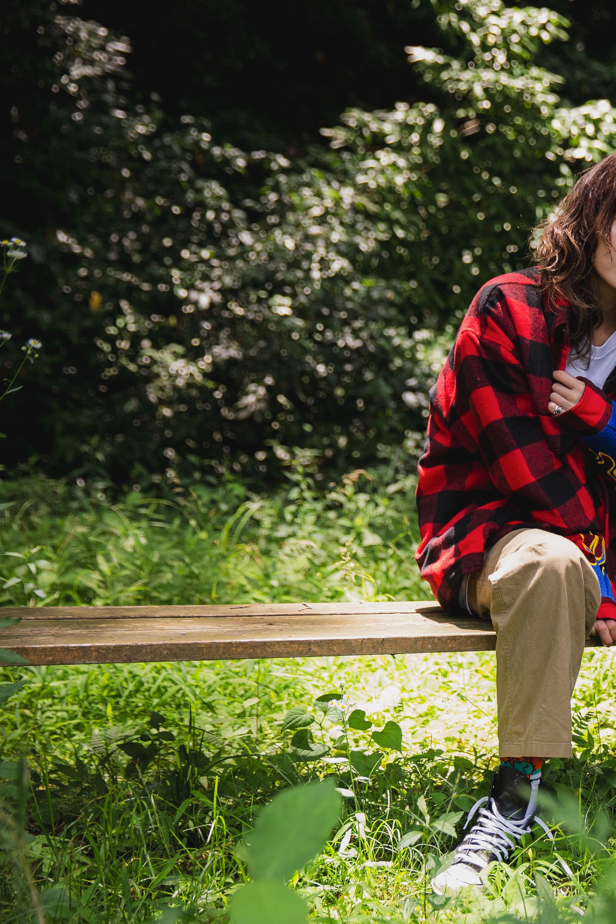 FIRE EMBROIDERY CHECK SHIRT JKT