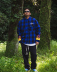 FIRE EMBROIDERY CHECK SHIRT JKT