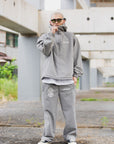 FIRE IRON CROSS EMBROIDERY NYLON PANTS