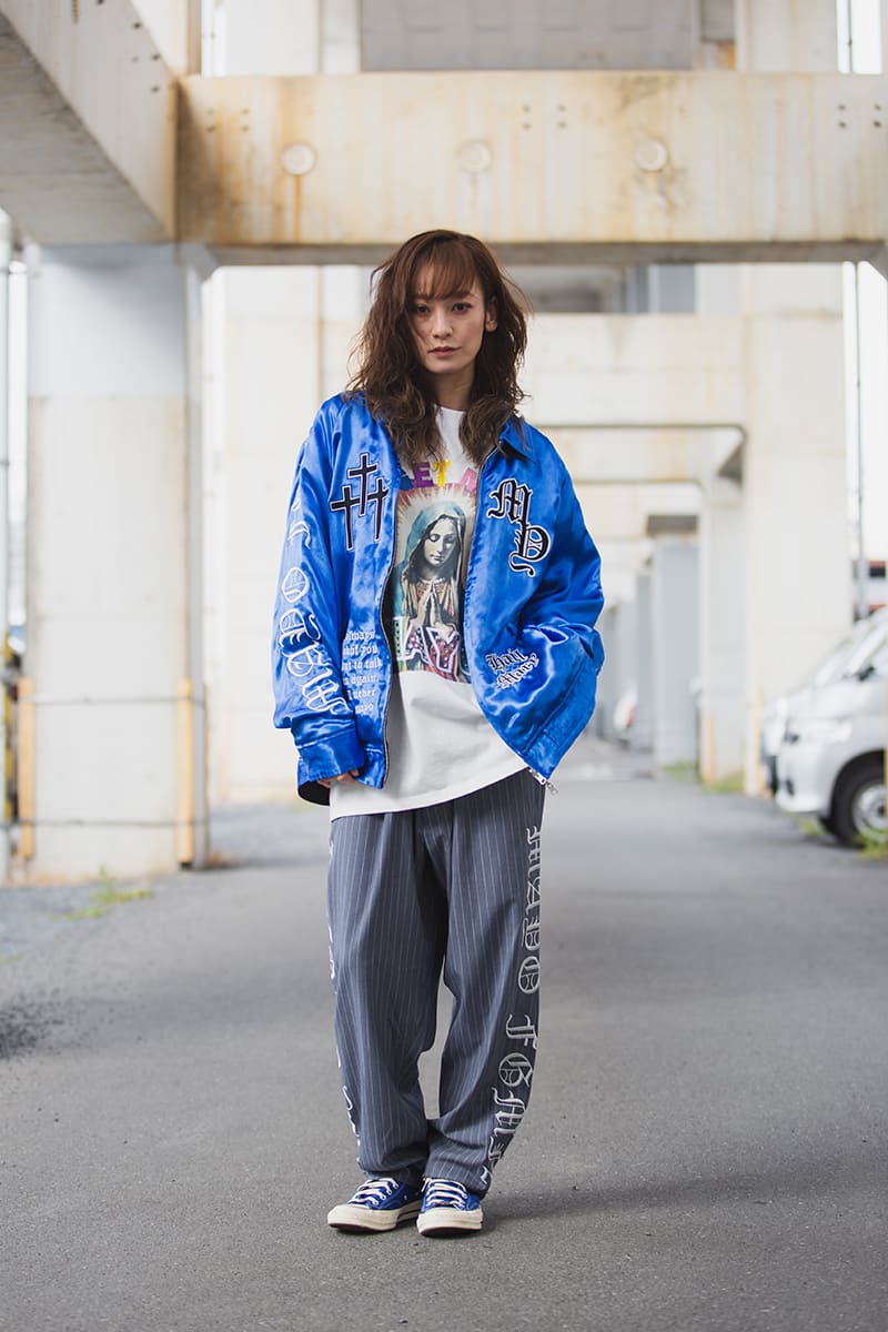 MAYO EMBROIDERY WITH COLLAR REVERSIBLE SOUVENIR JKT