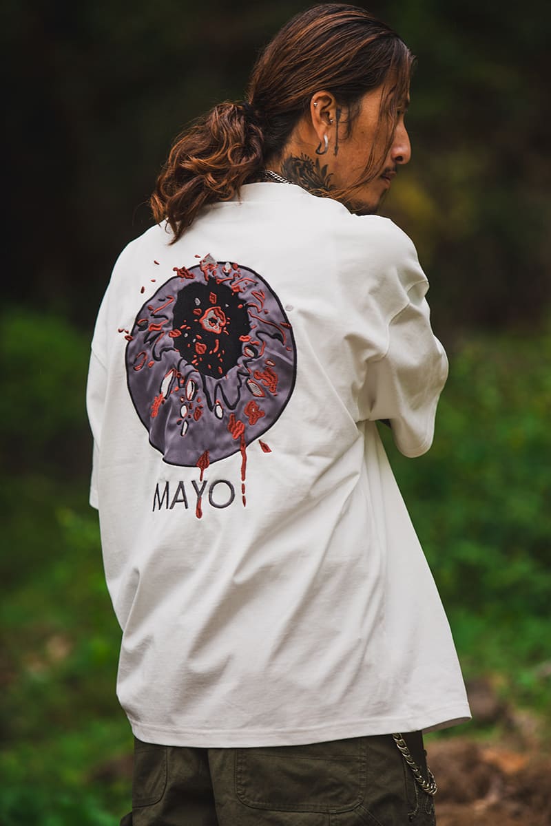 HEAD SHOT Embroidery short Sleeve Tee - WHITE