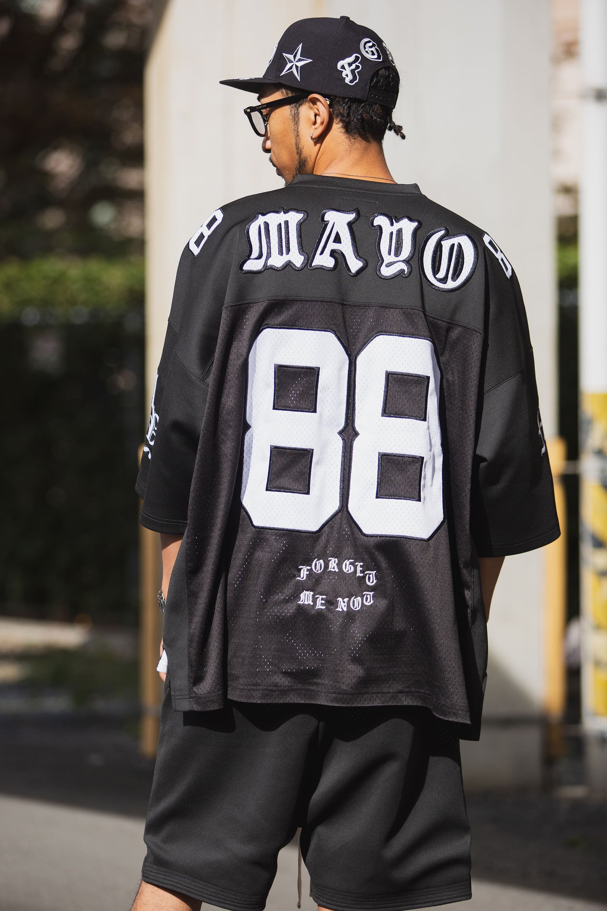 MAYO MESSAGE EMBROIDERY GAME SHORT SLEEVE SHIRT
