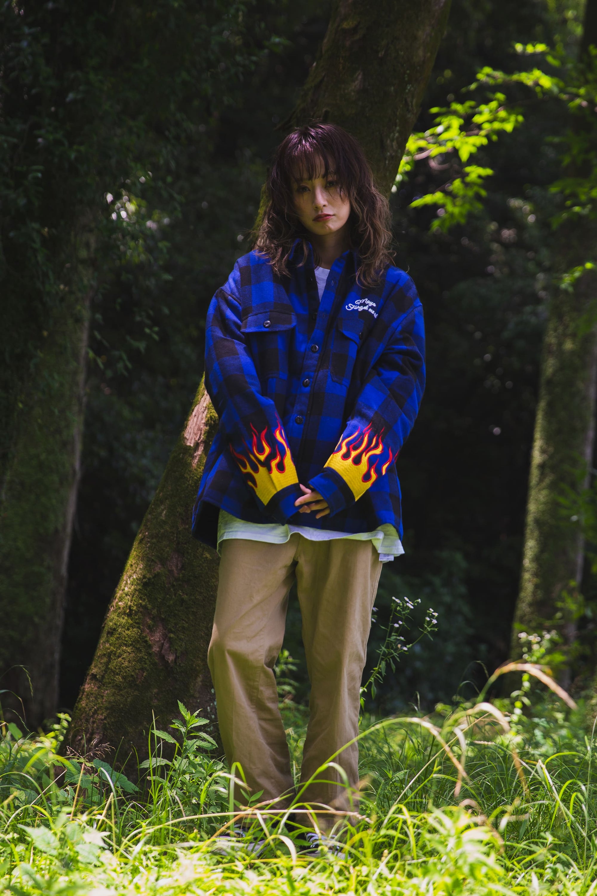 MAYO EMBROIDERY CHINO PANTS