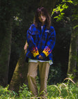 FIRE EMBROIDERY CHECK SHIRT JKT