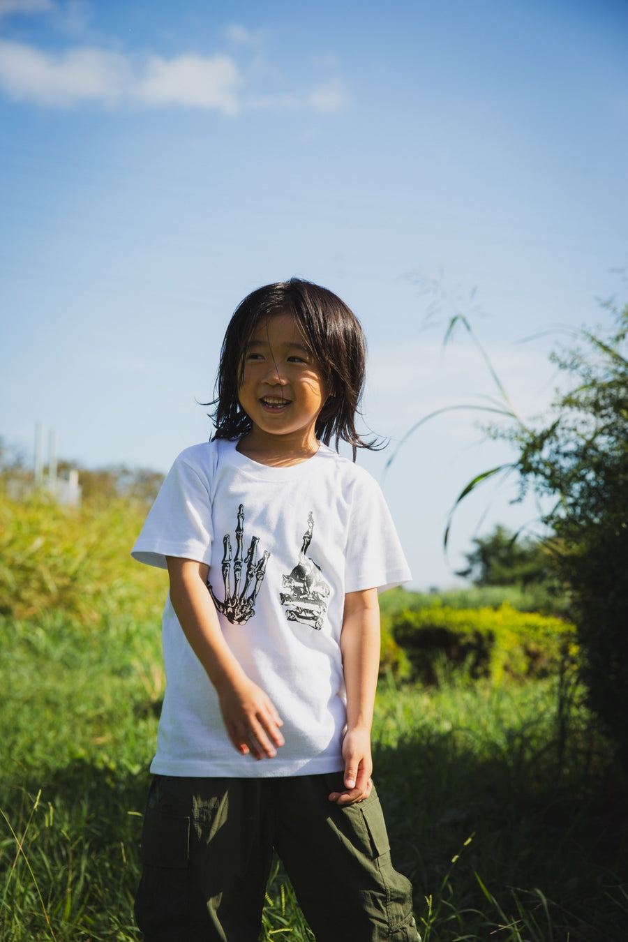 【KIDS】 F●CKIN F●CK PRINT  SHORT SLEEVE TEE - WHITE