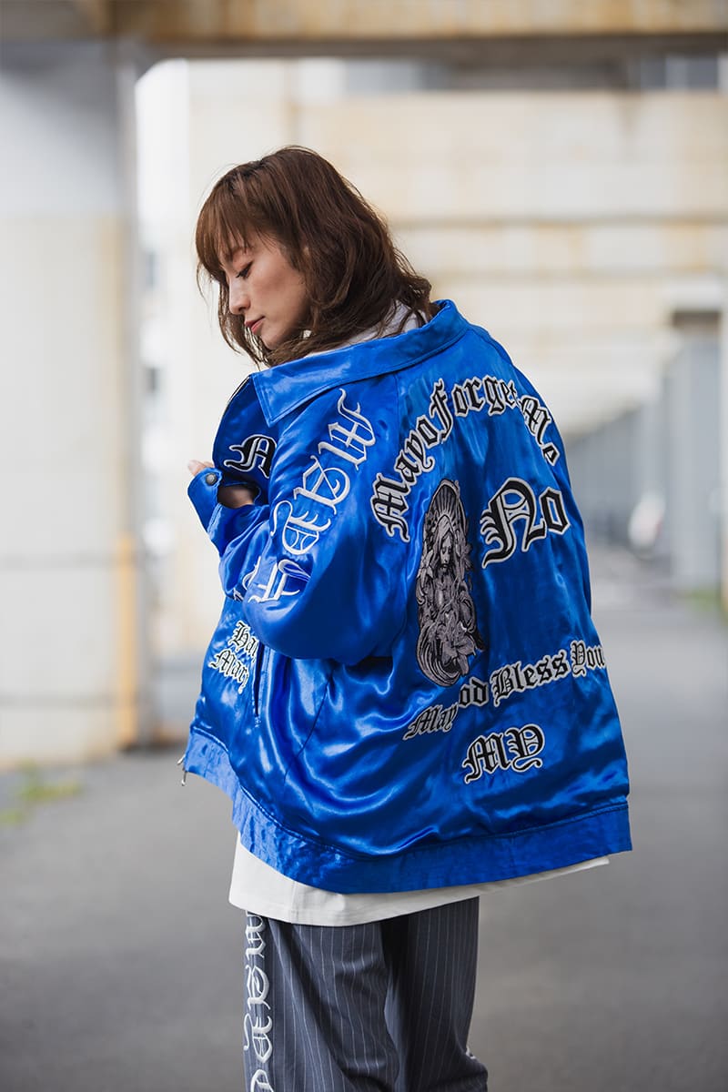 MAYO EMBROIDERY WITH COLLAR REVERSIBLE SOUVENIR JKT