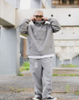 FIRE IRON CROSS EMBROIDERY NYLON PANTS