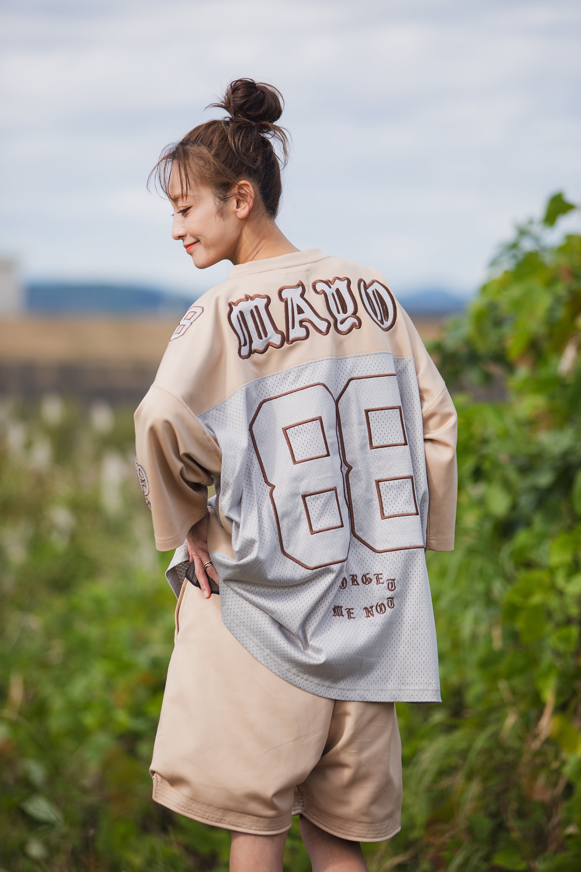 MAYO MESSAGE EMBROIDERY GAME SHORTS