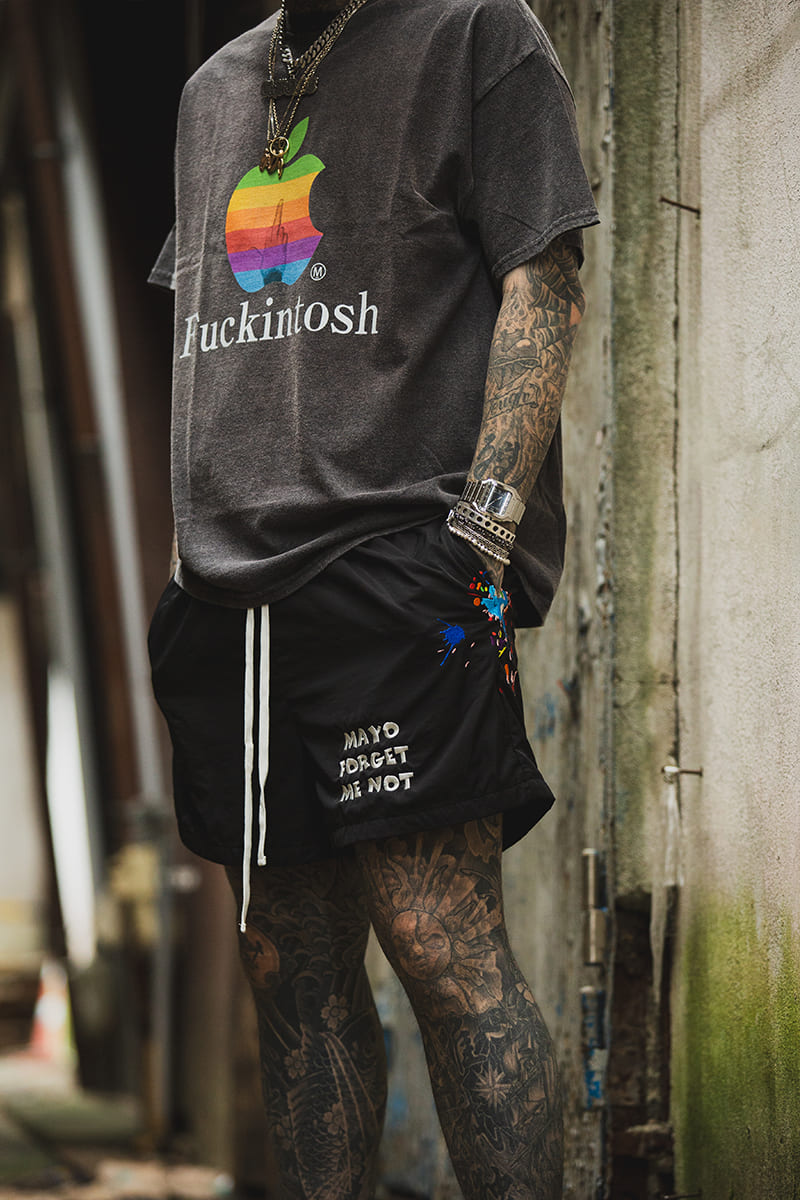 Fuckintosh Short Sleeve Tee - FADE BLACK