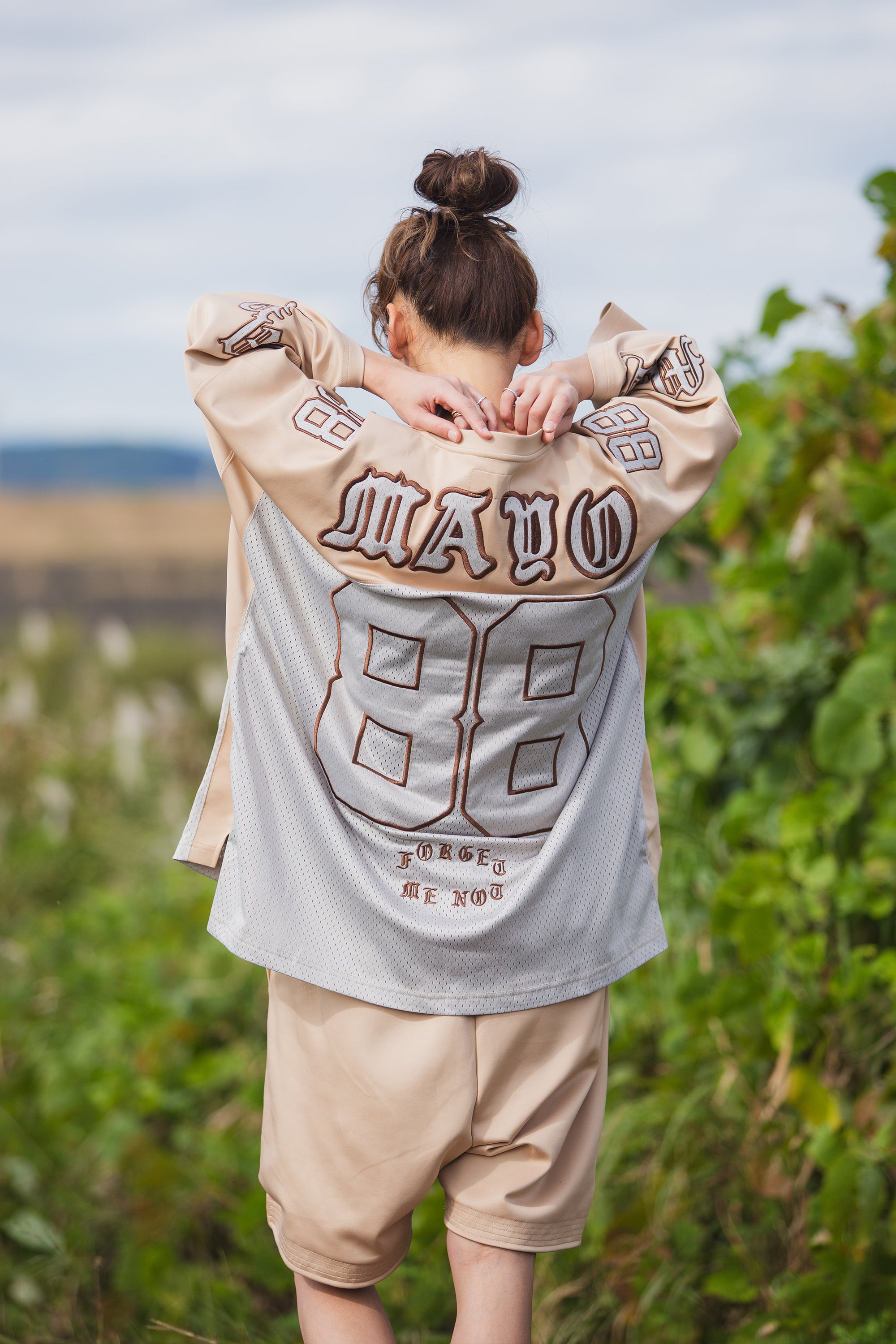 MAYO MESSAGE EMBROIDERY GAME SHORTS