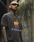 Fuckintosh Short Sleeve Tee - FADE BLACK