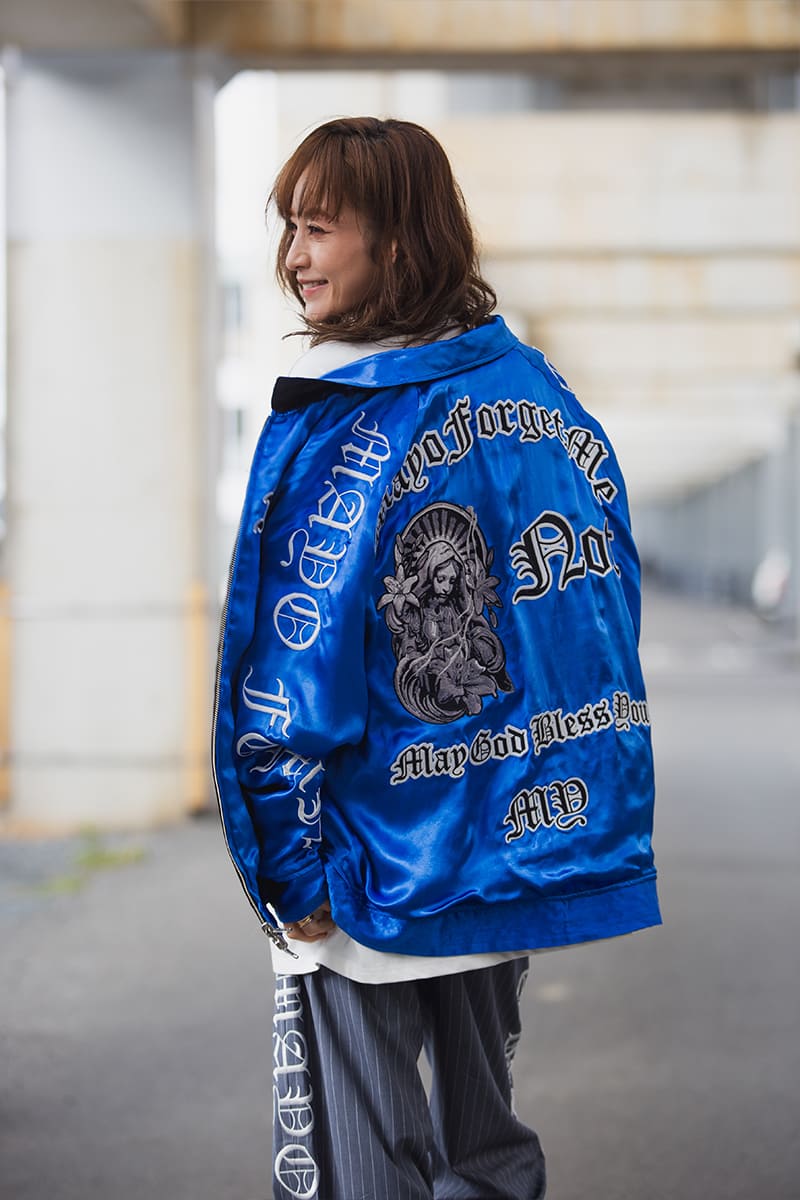 MAYO EMBROIDERY WITH COLLAR REVERSIBLE SOUVENIR JKT