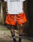 MAYO PAINT Embroidery Swim Shorts -  ORANGE