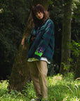 FIRE EMBROIDERY CHECK SHIRT JKT