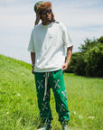 MAYO CROSS BONES EMBROIDERY SWEAT PANTS - GREEN