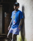 SMUSHROOM Short Sleeve Tee - FADE BLUE