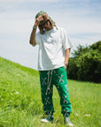 MAYO CROSS BONES EMBROIDERY SWEAT PANTS - GREEN