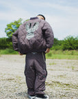 FGMN MAYO EMBROIDERY NYLON CARGO PANTS - CHARCOAL