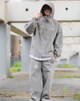 FIRE IRON CROSS EMBROIDERY NYLON PANTS