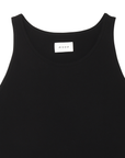 MAYO LAYERED Plain TANK TOP - BLACK