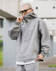 FIRE IRON CROSS EMBROIDERY NYLON JKT