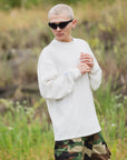 PLAIN EMBROIDERY THERMAL LONG SLEEVE TEE