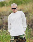 PLAIN EMBROIDERY THERMAL LONG SLEEVE TEE