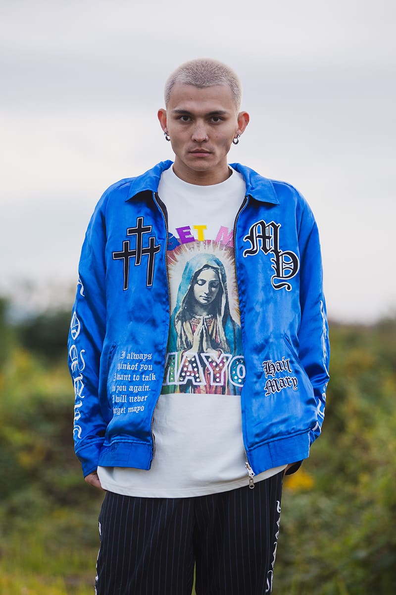 MAYO EMBROIDERY WITH COLLAR REVERSIBLE SOUVENIR JKT