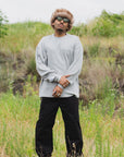 PLAIN EMBROIDERY THERMAL LONG SLEEVE TEE