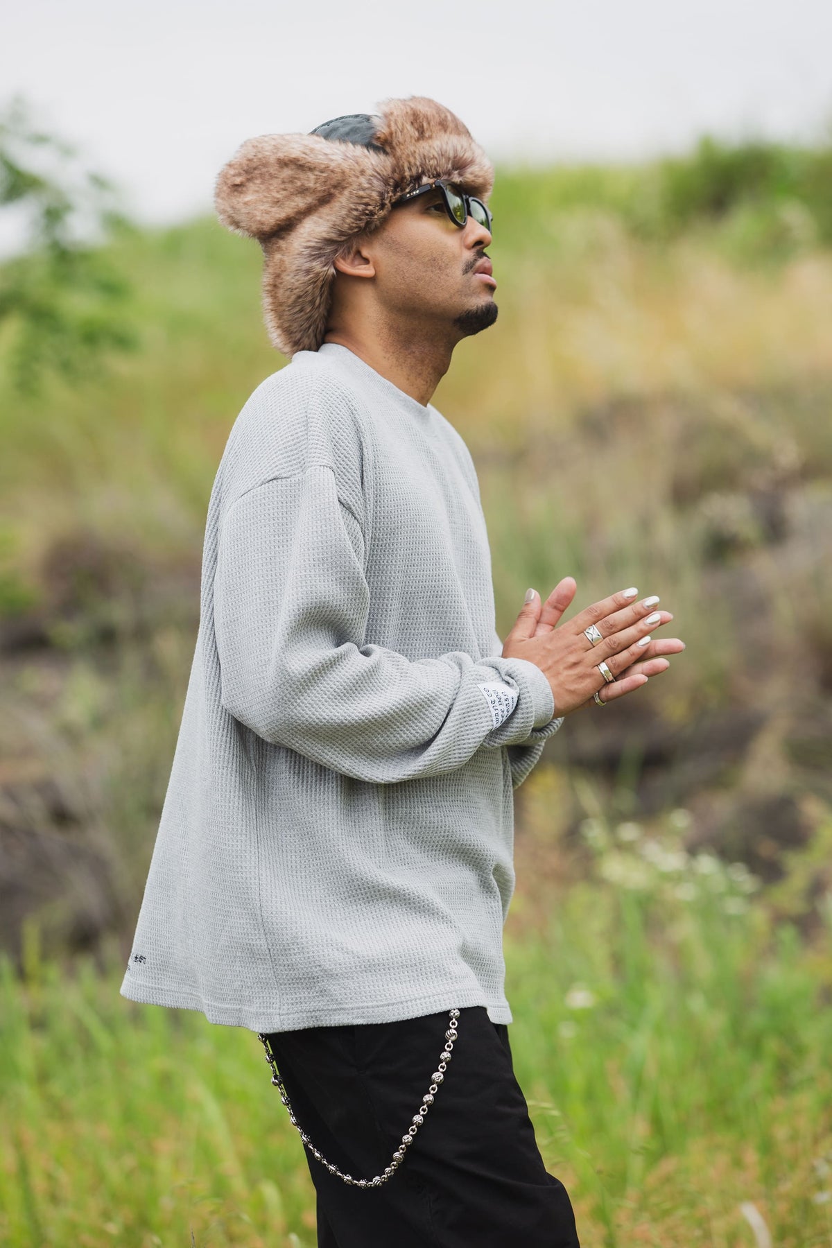 MAYO LOGO EMBROIDERY FADE NYLON BOA CAP