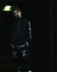 MAYO BONES Embroidery Nylon Anorak - BLACK