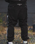 MAYO BONES Embroidery Nylon Pants - BLACK