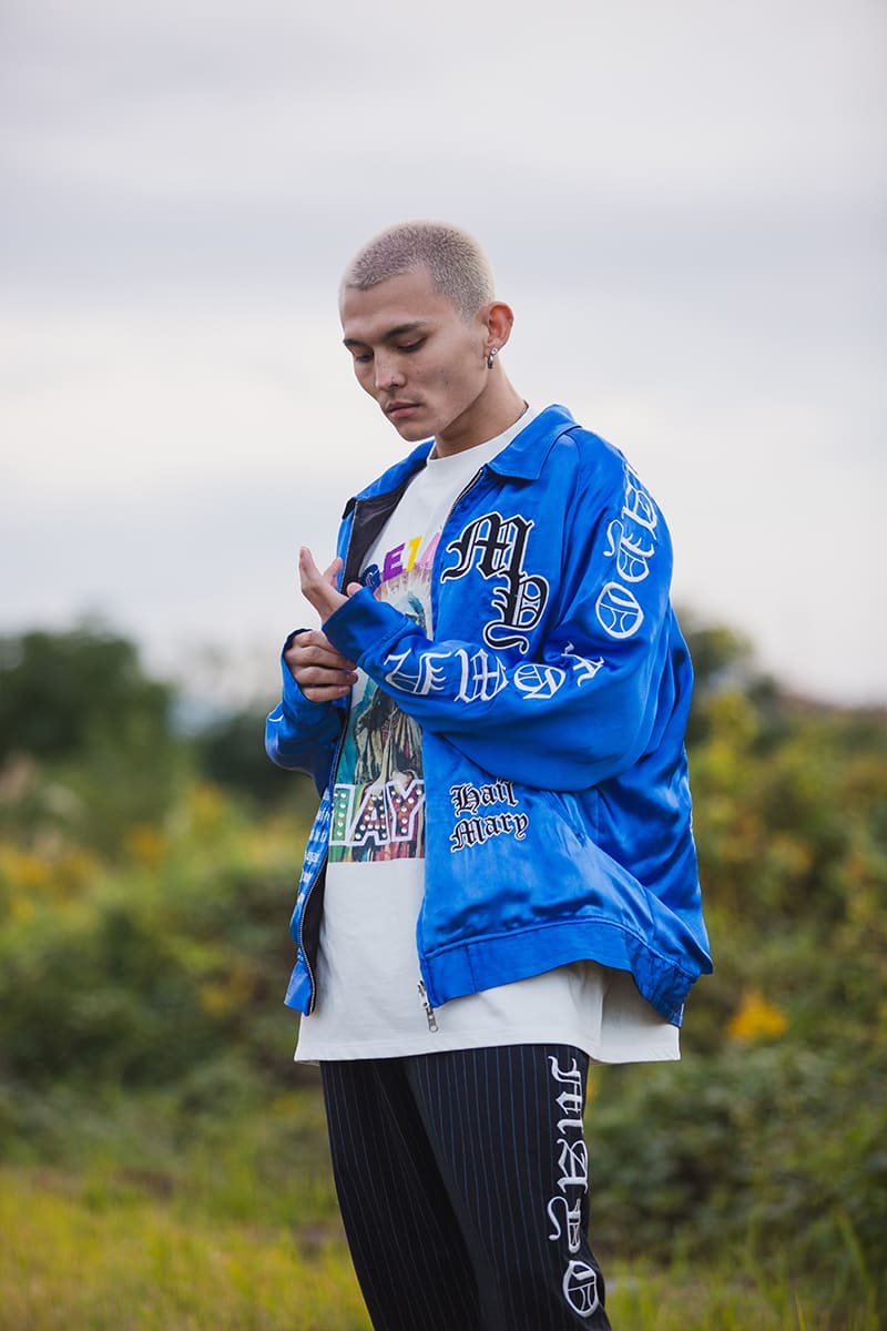 MAYO EMBROIDERY WITH COLLAR REVERSIBLE SOUVENIR JKT