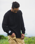 PLAIN EMBROIDERY THERMAL LONG SLEEVE TEE