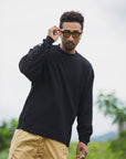 PLAIN EMBROIDERY THERMAL LONG SLEEVE TEE