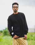 PLAIN EMBROIDERY THERMAL LONG SLEEVE TEE