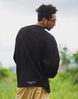 PLAIN EMBROIDERY THERMAL LONG SLEEVE TEE