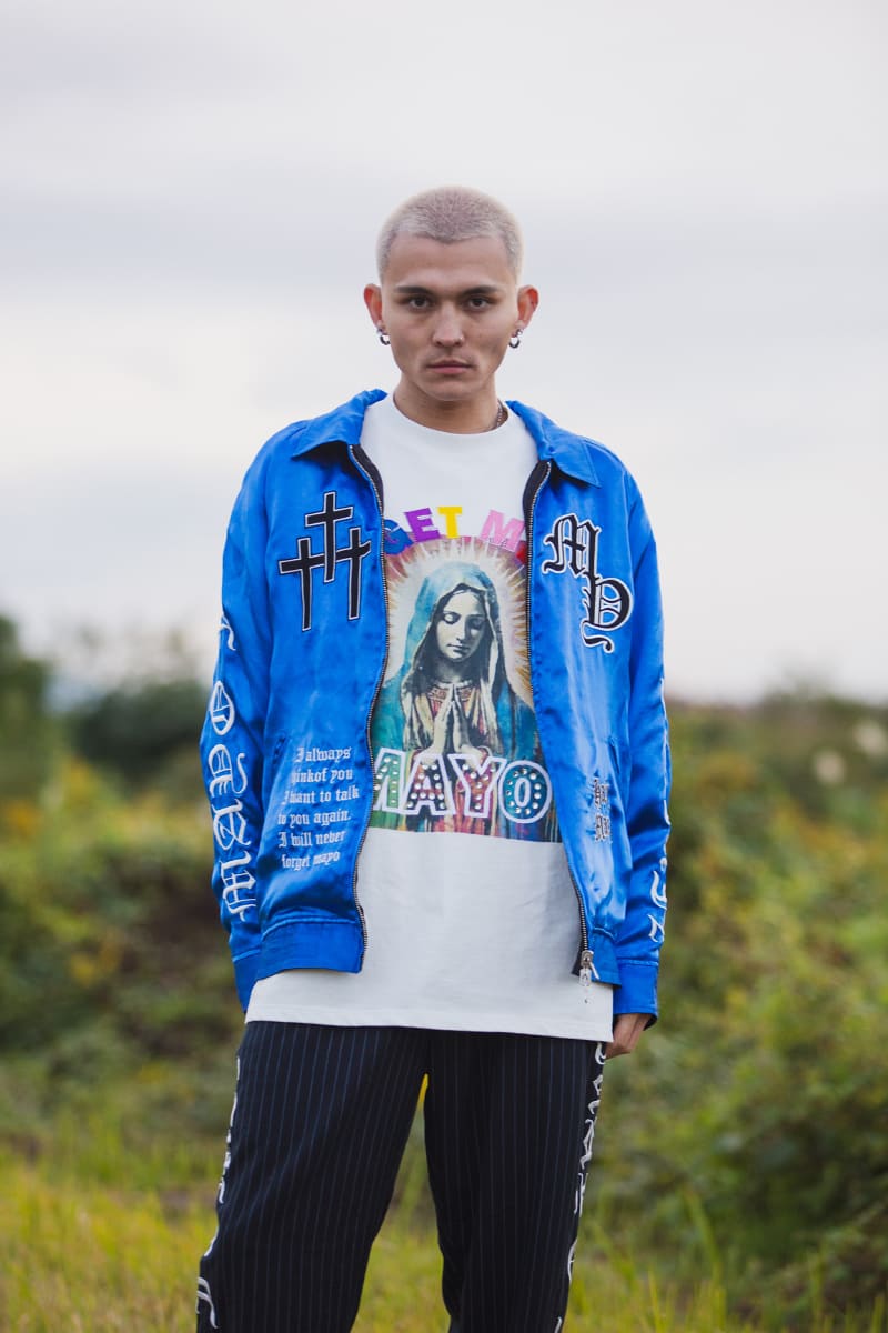 MAYO EMBROIDERY WITH COLLAR REVERSIBLE SOUVENIR JKT