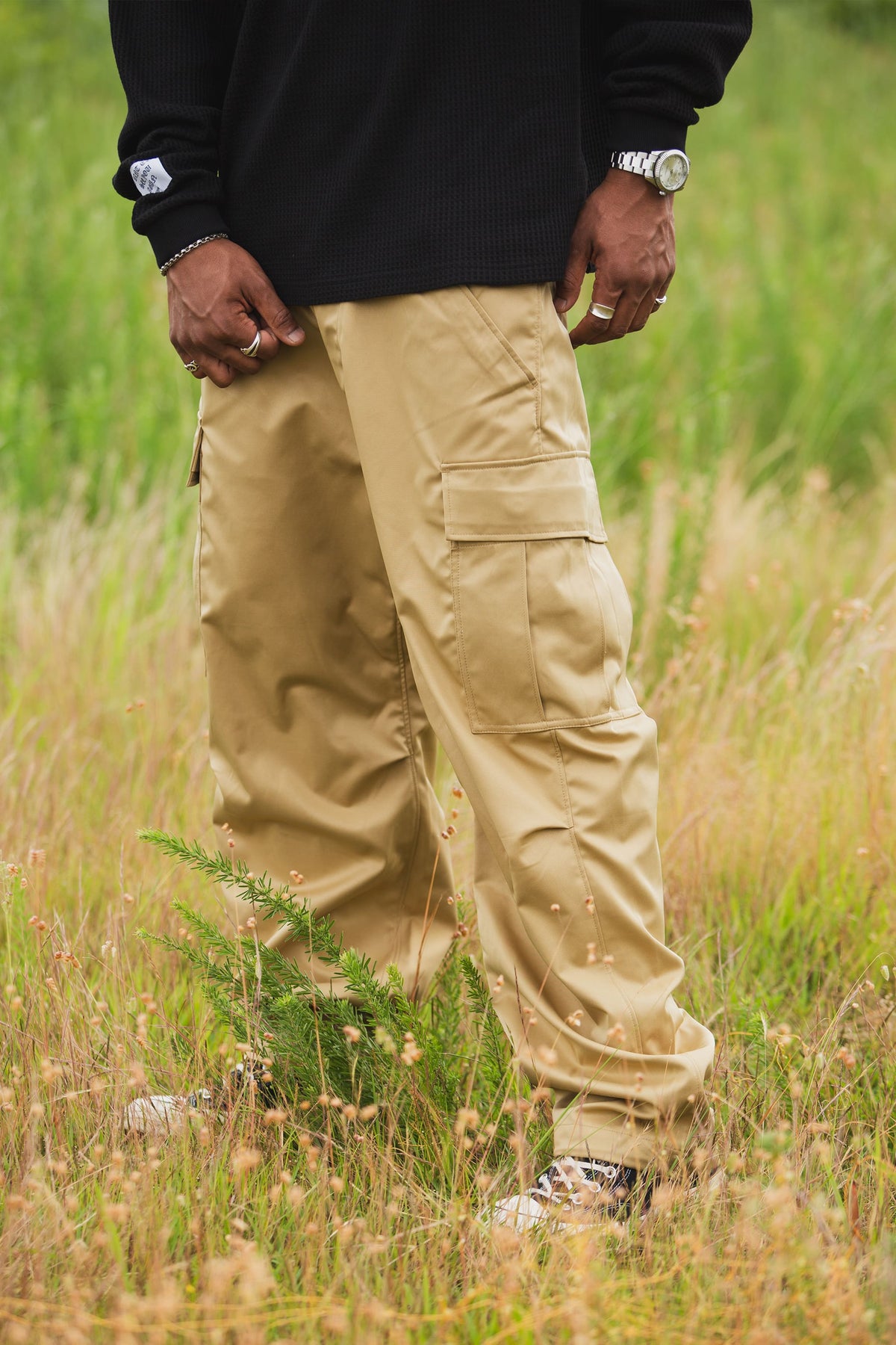 MAYO MILITARY NYLON CARGO PANTS
